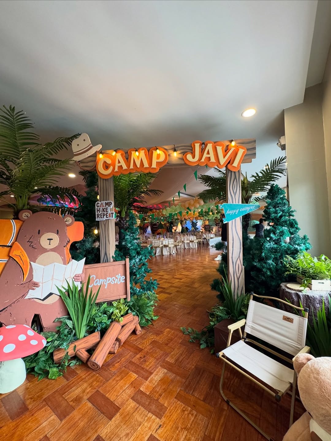 Birthday party event corner